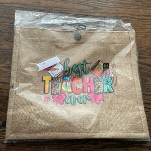 Best Teacher Ever Bag + small wallet